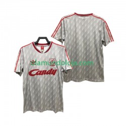 Camisola Liverpool 1989 1991 Retro Homem Equipamento Segundo Manga Curta